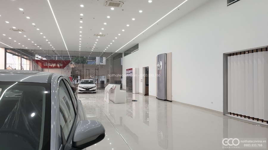 Quy trình thi công hoàn thiện showroom ô tô Honda