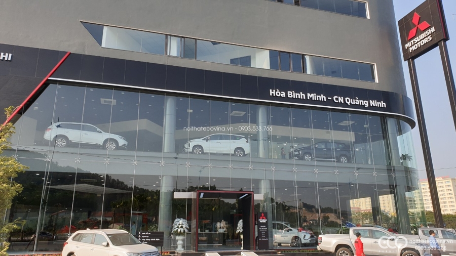 Sản xuất nội thất thi công showroom ô tô hiện đại ở Quảng Ninh