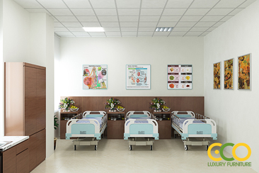 Thay mới toàn bộ nội thất bệnh viện Sao Mai - Thái Bình