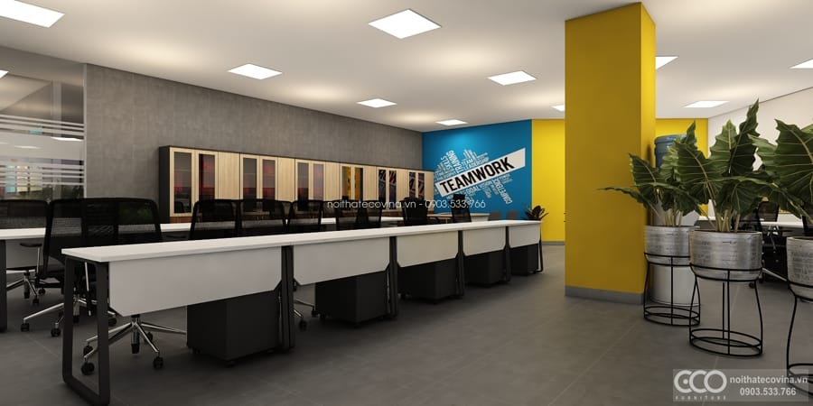 Hướng kê đặt cây xanh phong thủy ở văn phòng