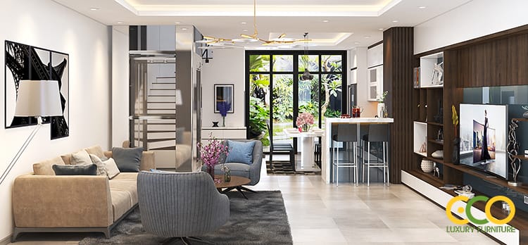 thiết kế phòng ngủ biệt thự song lập 