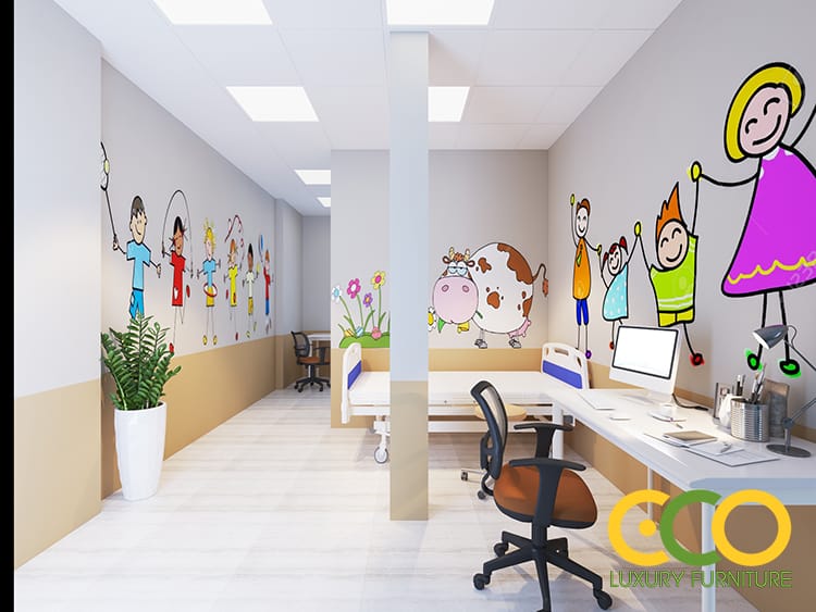 Thiết kế phòng chờ sau khi tiêm 