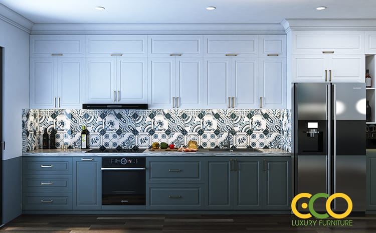 thiets kế bếp nhẹ nhàng