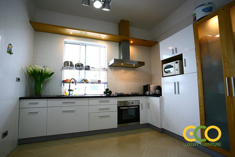 Thiết kế thi công nội thất căn hộ Chị Bình - Trung Hòa, Nhân Chính, Hà Nội 5 thiết kế bếp tiện ích