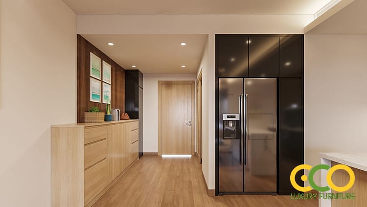 thiết kế phòng bếp tiện nghi