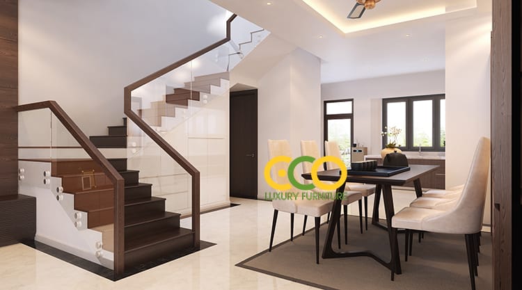 Thiết kế tầng 1 rổng ãi 