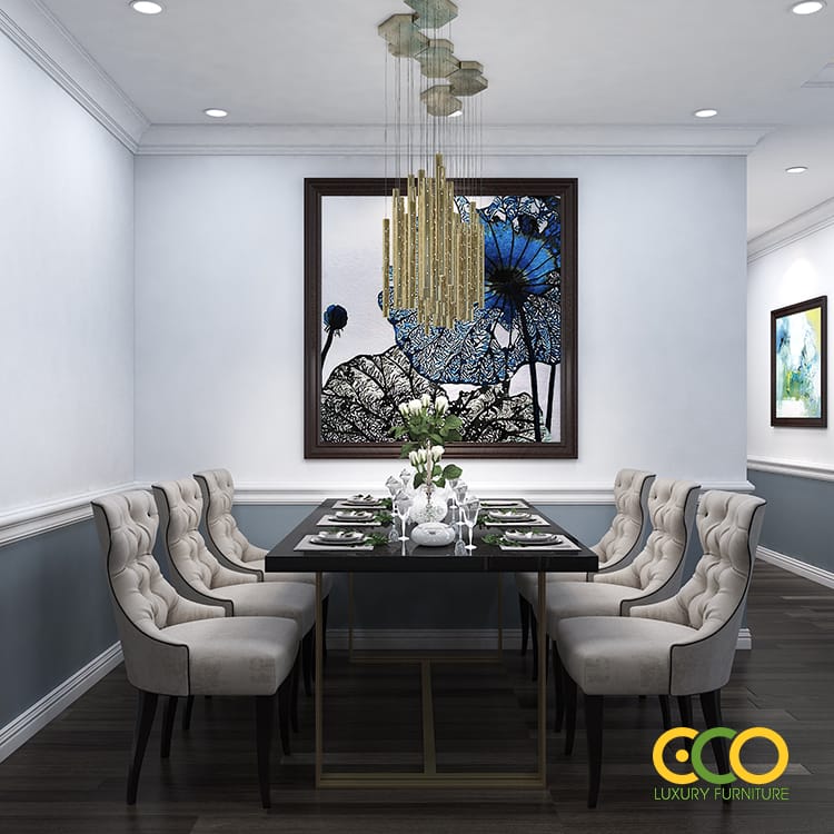 thiết kế phòng ăn trầm ấm 