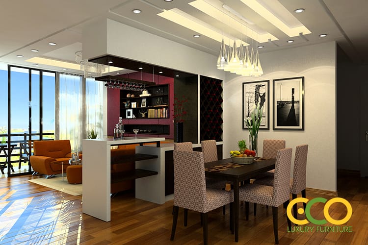 thiết kế ph&ograve;ng bar nhỏ xinh