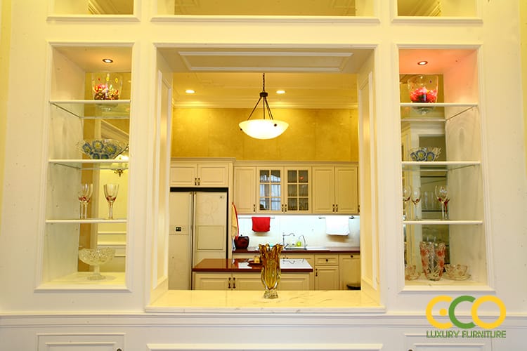 hông gian bếp thông thoáng