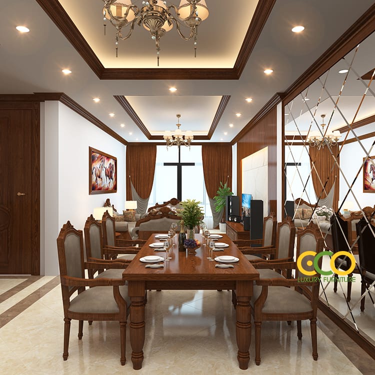 phòng ăn lớn hấp dẫn