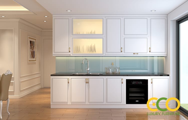 thiết kế phòng bếp sang trọng 