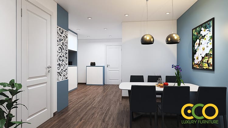 Tự thiết kế nội thất chung cư mini sáng tạo 2 Thiết kế phòng bếp chung cư mini đầy đủ