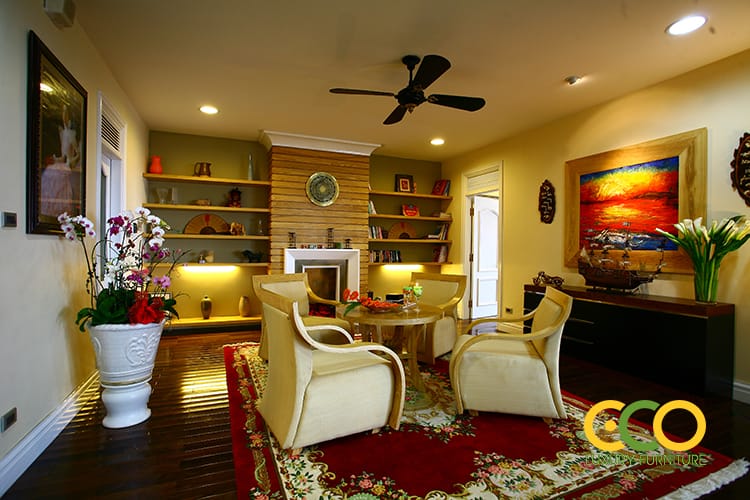 Thiết kế thi công nội thất căn hộ Chị Bình - Trung Hòa, Nhân Chính, Hà Nội 1 nội thất phòng khách tân cổ điển