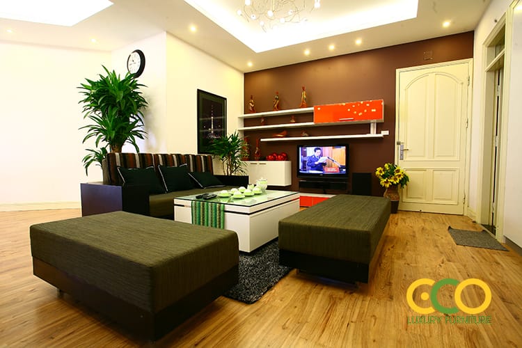 thiết kế thi công phòng khách 