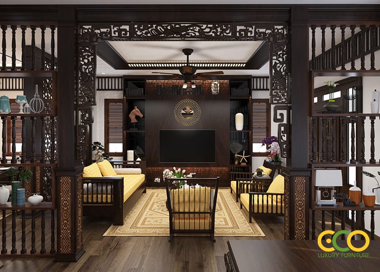 Thiết kế thi công nội thất biệt thự nhà vườn Anh Nhuần - Mỹ Đình, Hà Nội 1 Dự án thiết kế thi công nội thất biệt thự nhà vườn