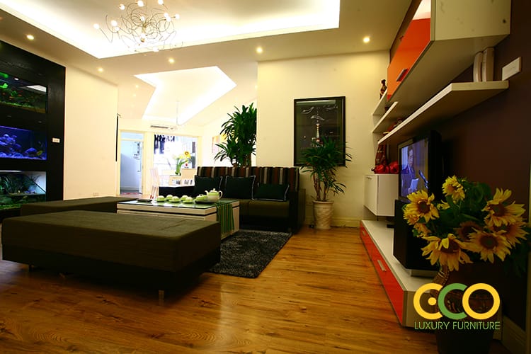 không gian phòng khách hấp dẫn