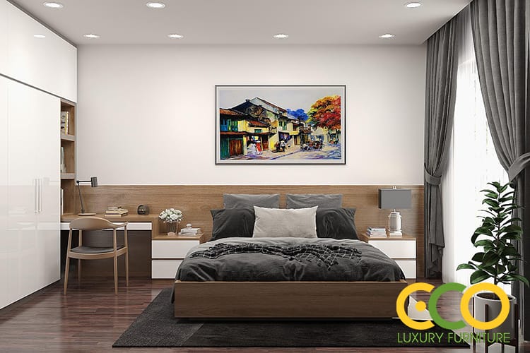 thiết kế phòng ngủ bố me 