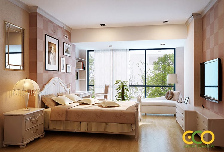 thiết kế phòng ngủ lịch lãm 