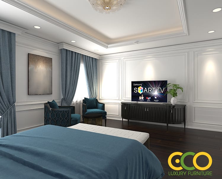 thiết kế phòng ngủ nhẹ nhàng