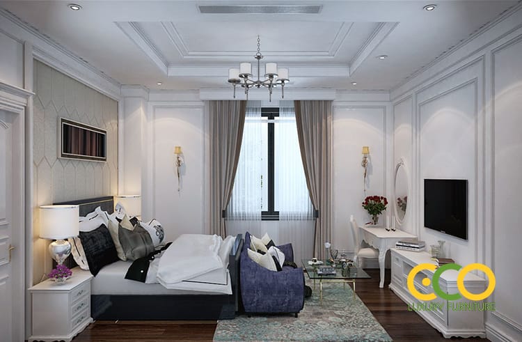 Tư vấn thiết kế nội thất biệt thự hợp phong thủy 2 Không gian phòng ngủ nhẹ nhàng hợp mệnh gia chủ