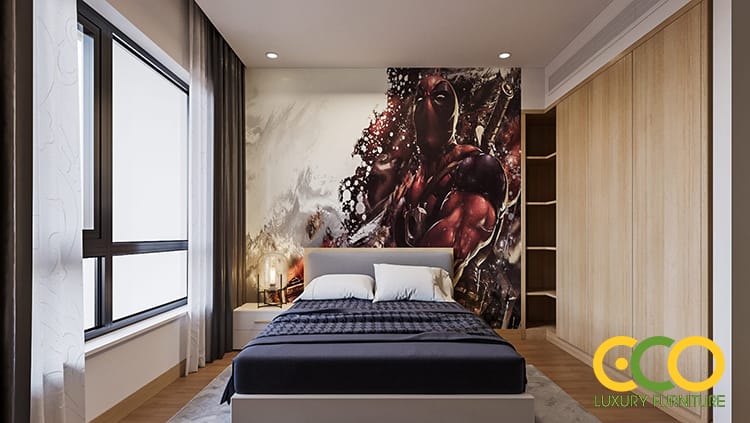 thiết kế phòng ngủ rộng rãi