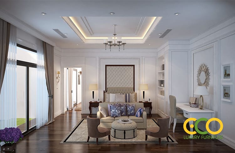 Tư vấn thiết kế nội thất biệt thự hợp phong thủy 1 Thiết kế nội thất phòng ngủ hợp phong thủy sang chảnh