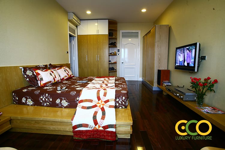 Thiết kế thi công nội thất căn hộ Chị Bình - Trung Hòa, Nhân Chính, Hà Nội 7 thiết kế phòng ngủ tao nhã