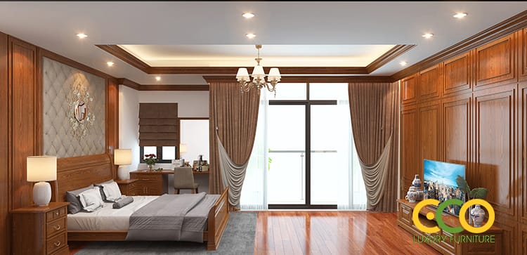 thiết kế phòng ngủ nội thất biệt thự 