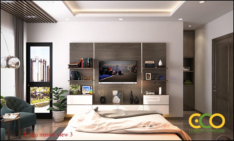 thiết kế phòng ngủ đầy đủ