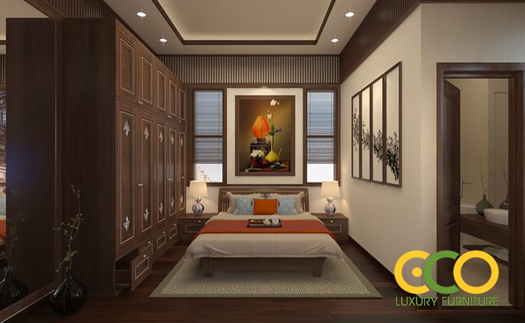 Thiết kế thi công nội thất biệt thự nhà vườn Anh Nhuần - Mỹ Đình, Hà Nội 6 phòng ngủ tiện nghi