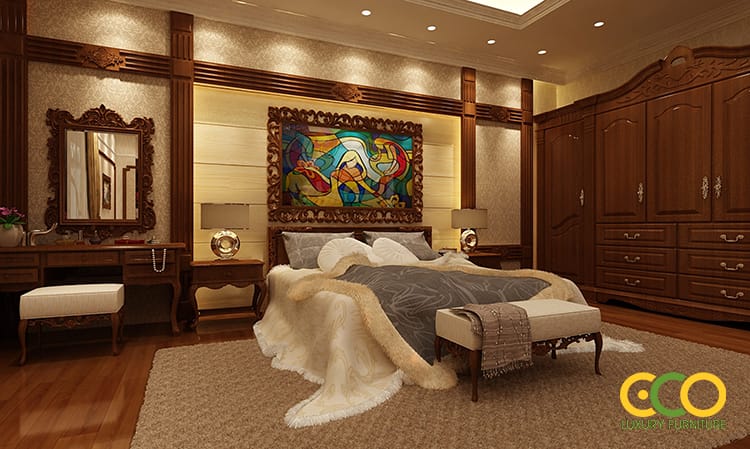 thiết kế phòng ngủ sang trọng 