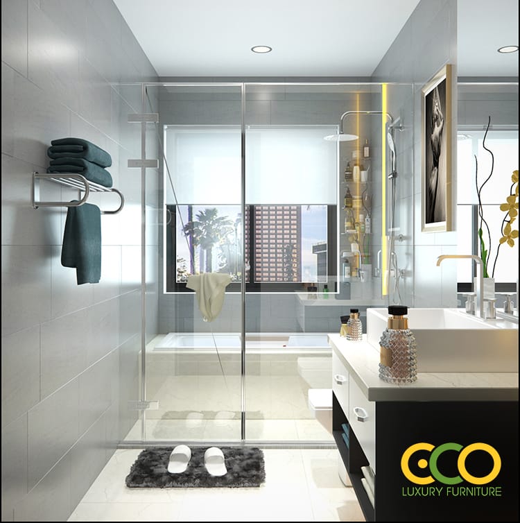 phòng wc biệt thự sang trọng 