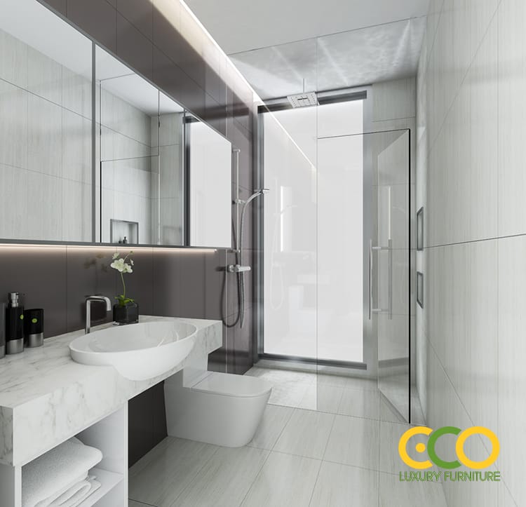 thiết kế phòng vệ sinh sang chảnh