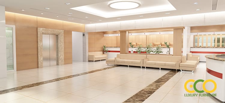 thiết kế sảnh bệnh viện 