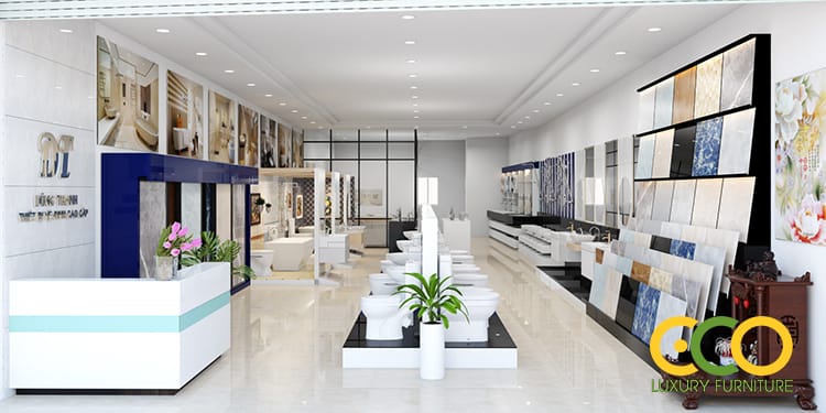 Dịch vụ thiết kế thi công showroom trọn gói 2 Thiết kế Showroom thiết bị vệ sinh