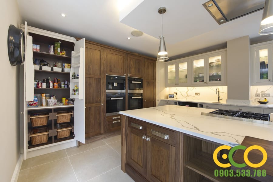 Tủ bếp gỗ tự nhiên - Giải pháp tốt nhất cho căn bếp gia đình Việt. 4 Tủ Bếp