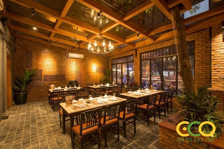 Những phong cách thiết kế nhà hàng, khách sạn đẹp năm 2019 3 Thiết kế nhà hàng phong cách truyền thống