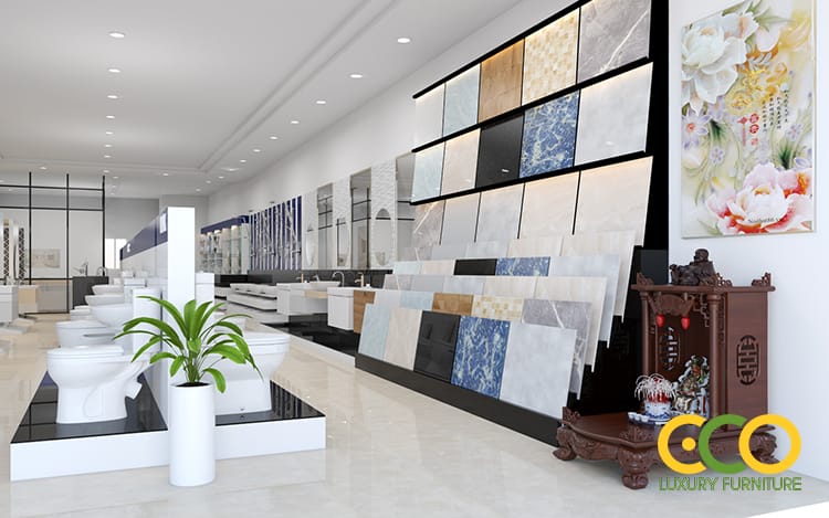 Báo giá dịch vụ thiết kế nội thất Showroom, Shop bán hàng 2 Thiết kế nội thất Showroom