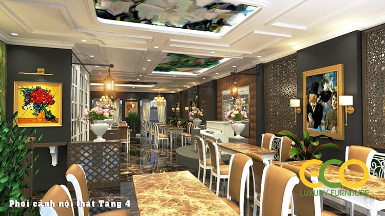 Thiết kế nội thất nhà hàng ăn uống