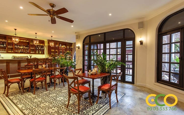 Những phong cách thiết kế nhà hàng, khách sạn đẹp năm 2019 4 Thiết kế nội thất hàng hàn đơn giản đốc đáo