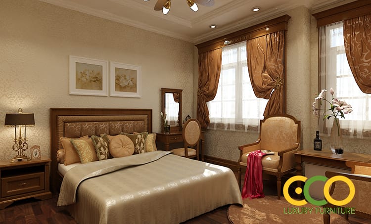 thiết kế phòng khách sạn nhẹ nhàng 