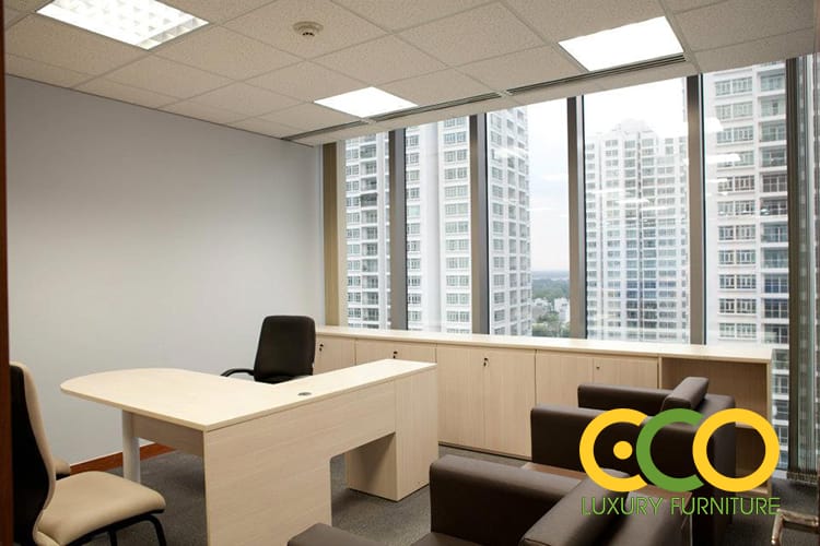 phòng làm việc ngăn nắp