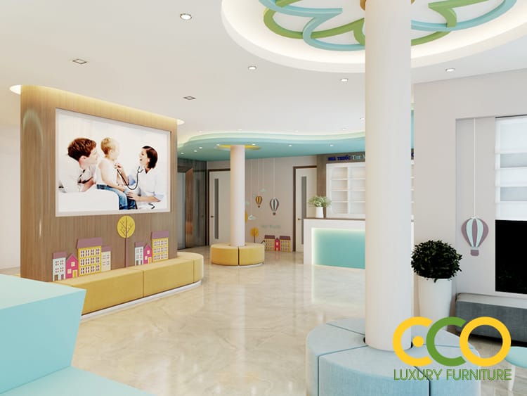 Thiết kế sảnh bệnh viện nhi 