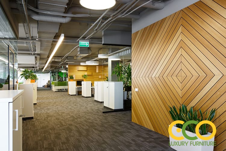 thiết kế sảnh công ty 