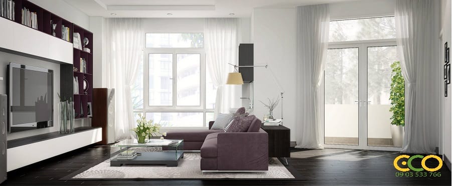 Thiết kế thi công nội thất chung cư hiện đại đẹp