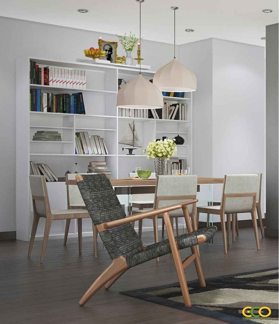 Không gian chung cư nhẹ nhàng hấp dẫn