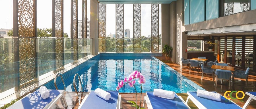 Thiết kế thi công bể bơi khách sạn 5 sao