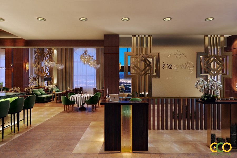 Không gian nhà hàng sang trọng 