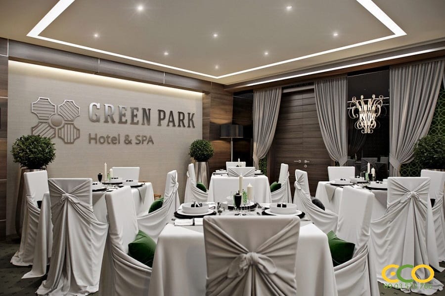 Thiết kế thi công nội thất nhà hàng khách sạn hiện đại