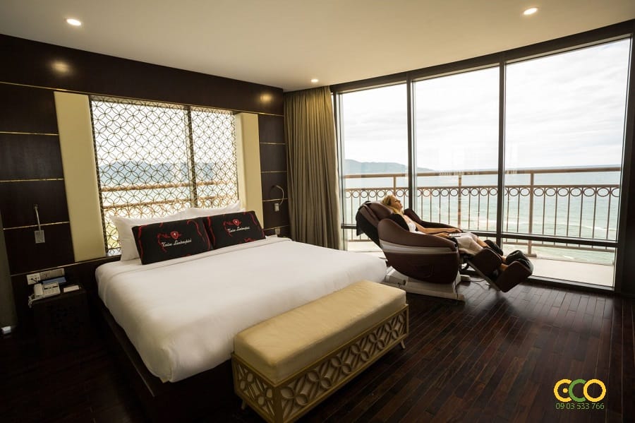 Thiết kế thi công nội thất khách sạn thoáng đãng